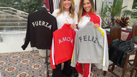 Gaby Espino junto a Alina Villasante creadora de 'Peace Love World'