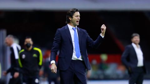 Santiago Solari en su etapa como entrenador de las Águilas del América.