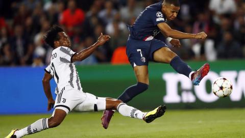 Mbappé anotó dos goles ante la Juventus.