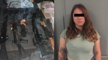 Mujer detenida con armamento