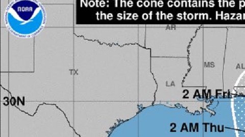 La ruta de la tormenta Ian es directa hacia Florida.