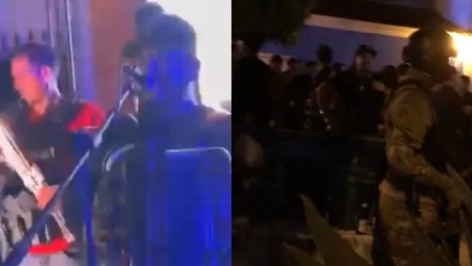 VIDEO: They capture heavily armed hitmen during a musical event in Sinaloa