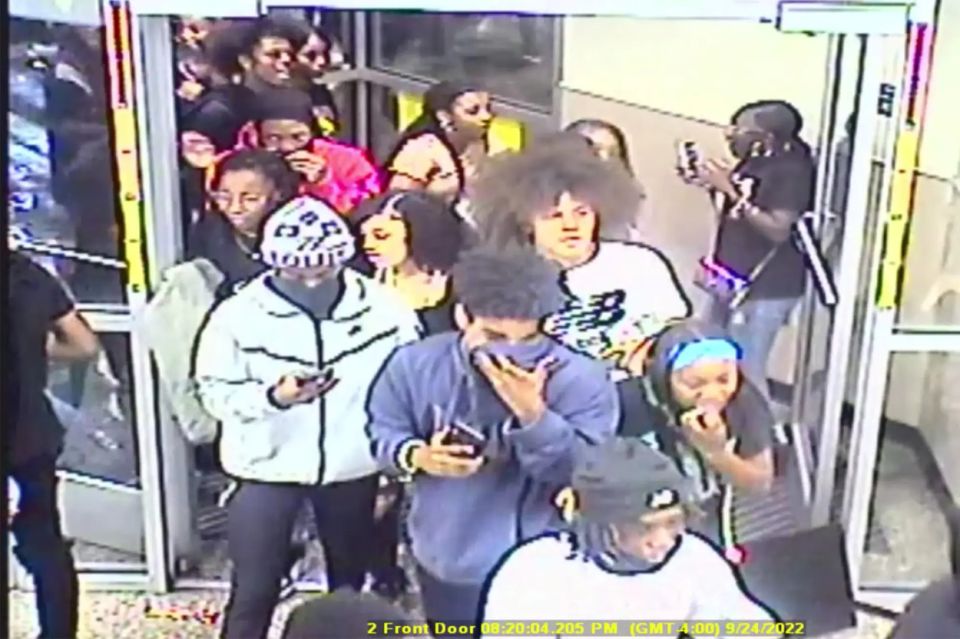 Video shows children as young as 10 among mob of 100 youths who looted Philadelphia convenience store