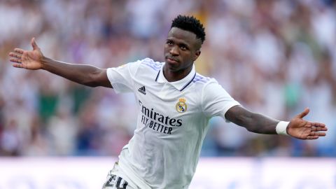 Vinicius Jr. celebra un gol contra el Mallorca.