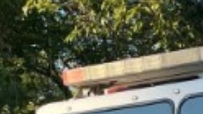 Bomberos respondieron a la escena.