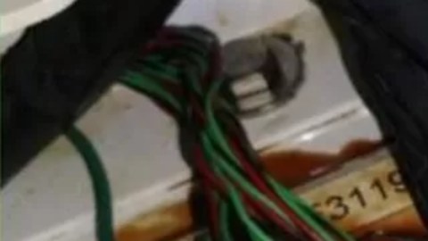 Gazprom publicó la foto de una fuga de aceite.