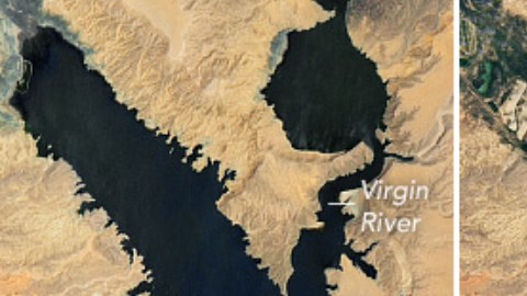 Evolución de los efectos de la sequía en el Lago Mead