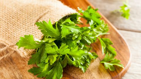 nutrición saludable perejil