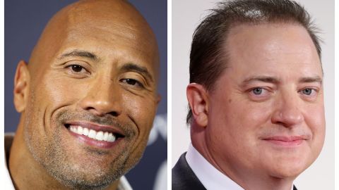 Dwayne Johnson y Brendan Fraser