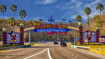 Imagen de la entrada al parque de atracciones de Walt Disney World, en Orlando, Florida.
