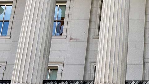 El edificio del Departamento del Tesoro en Washington, DC.