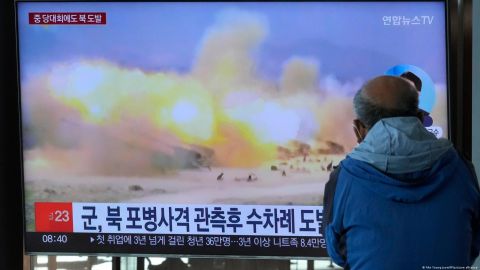 Corea del Norte dispara artillería a zona de amortiguamiento con el Sur