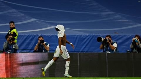 El defensor Antonio Rüdiger se lamenta de una ocasión fallada durante el empate ante Girona.