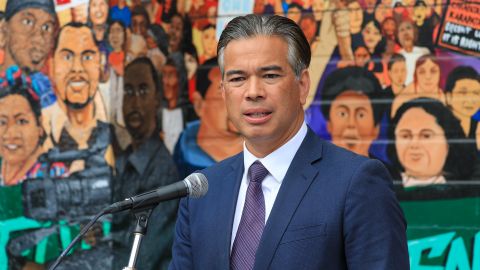 Rob Bonta busca ser reelegido el 8 de noviembre.