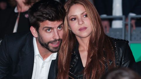Gerard Piqué y Shakira en la final de la Copa Davis 2019 patrocinada por Rakuten.