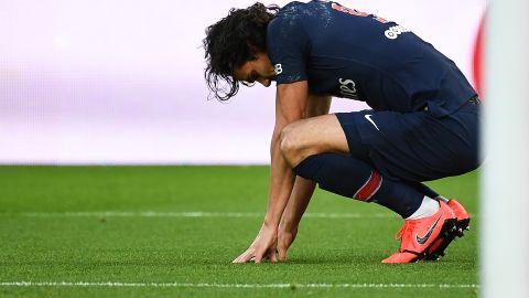 Edinson Cavani aún no ha debutado con el Valencia.