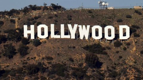 A trail runs beside the iconic Hollywood sign in Hollywood, California on January 18, 2012 in California, where police found a human hand near where a pair of dog walkers found a gruesome severed head, on a hiking trail leading up to the iconic Hollywood sign, a spokesman said. The hand was found after police sealed off the area overnight following the discovery of the head, reported to be that of a male in his 40s, on a trail in the Hollywood hills.. AFP PHOTO / Frederic J. BROWN (Photo by Frederic J. BROWN / AFP) (Photo by FREDERIC J. BROWN/AFP via Getty Images)