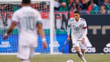 La selección mexicana en uno de sus últimos partidos amistosos antes del Mundial de Qatar 2022.