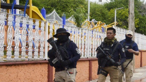 Autoridades en San Miguel Totolapan