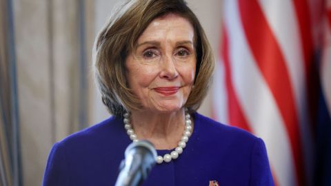 La presidenta de la Cámara de Representantes Nancy Pelosi.