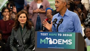 El expresidente Barack Obama se sumó a la campaña de los demócratas.