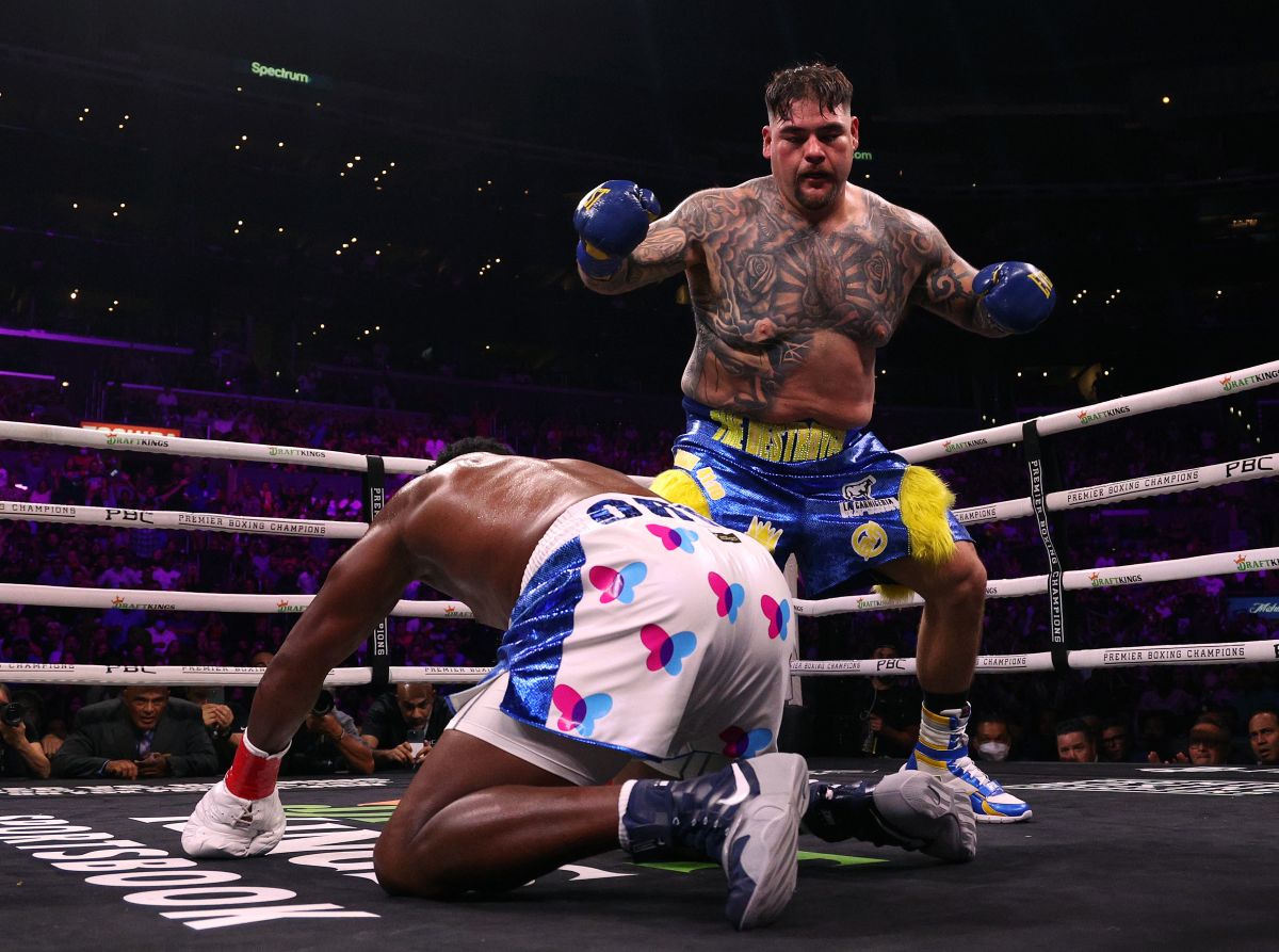 El boxeador Andy Ruiz en su último combate ante Luis Ortiz en el mes de septiembre de 2022. 