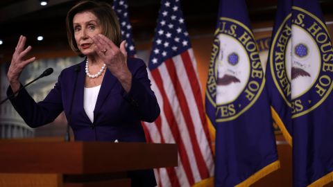 La presidenta de la Cámara de Representantes, Nancy Pelosi.