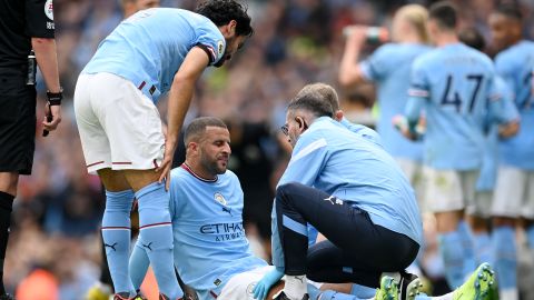 Kyle Walker ha disputado 7 de 8 partidos en la Premier League esta temporada.