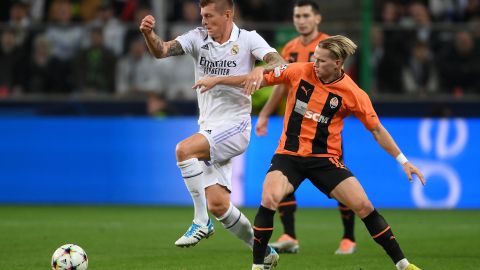 El mediocampista del Real Madrid, Toni Kroos durante el último partido de Champions League ante el Shakhtar Donetsk por la UEFA Champions League.