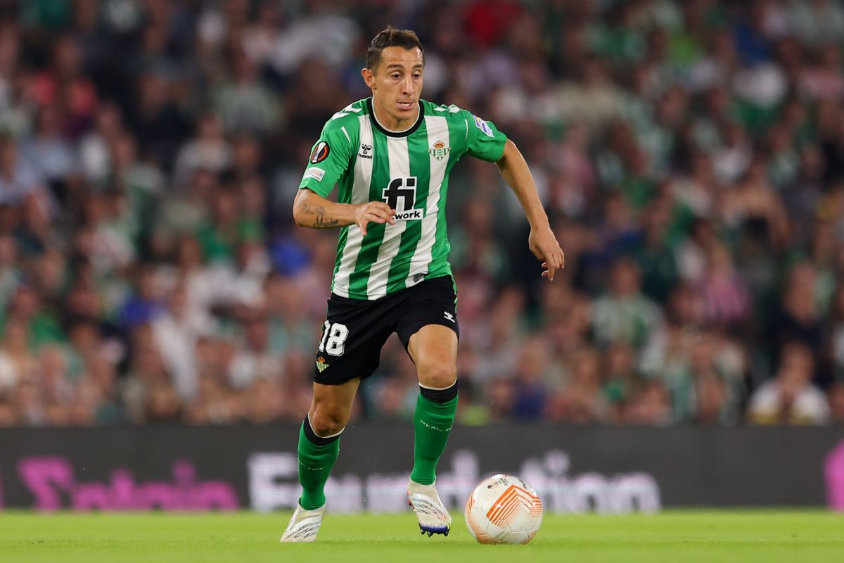 El centrocampista Andrés Guardado durante el último partido de Europa League ante AS Roma. 