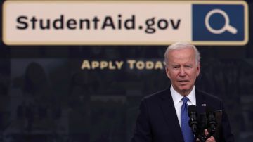 Biden informó el 17 de octubre sobre la prueba beta del portal de alivio de la deuda estudiantil.