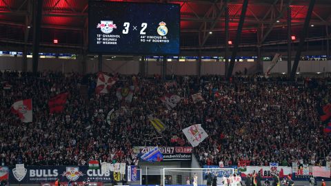 Resultado del encuentro disputado en Alemania entre Leipzig y Real Madrid en la Champions League.