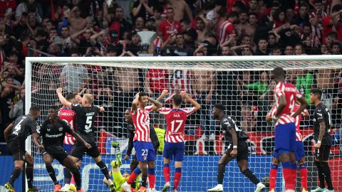 Atlético Madrid y Bayer Leverkusen en el Civitas Metropolitano de Madrid.