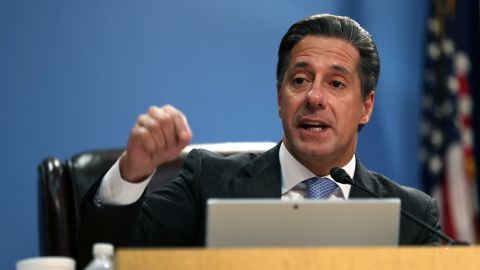 MIAMI, FL - MARCH 01: Miami-Dade Schools Superintendent Alberto Carvalho is seen during a school board meeting where he announced that he will turn down a job offer to become head of the New York City schools on March 1, 2018 in Miami, Florida. Mr. Carvalho made the announcement to not become New York City's schools chancellor during an emergency School Board meeting that had been called to discuss the news of the job offer. (Photo by Joe Raedle/Getty Images)