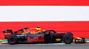 Monoplaza de la escudería Red Bull durante el Gran Premio de Austria en 2018.