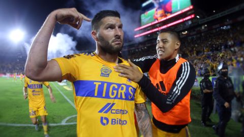 André-Pierre Gignac, delantero francés de los Tigres de la UANL.