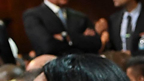 Jorge Campos (al centro), junto al "Conejo" Pérez y el "Chucky" Lozano.