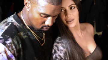 Kanye West y Kim Kardashian cuando aún eran pareja en 2017.