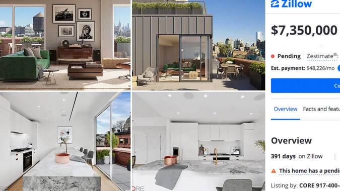 Así es la terraza y algunos espacios interiores de su nuevo hogar (Zillow)