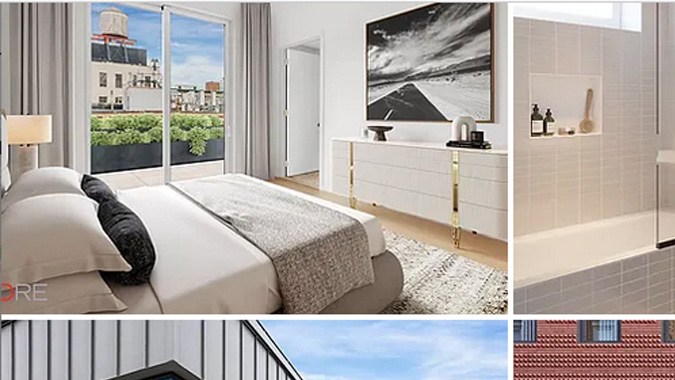 La recámara principal tiene acceso a la zona de terraza y unas muy lindas vistas del barrio (Zillow)