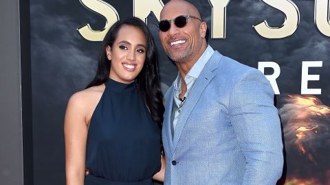 Simone Johnson y Dwayne Johnson