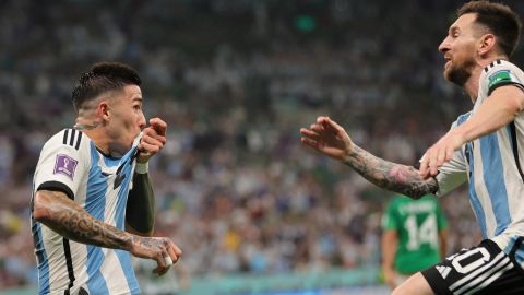 Enzo Fernández y Lionel Messi fueron los autores de los goles ante México.