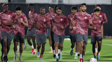 Entrenamiento de la Selección de Qatar.