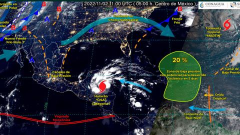 Huracán Lisa pone en alerta máxima a Belice y México