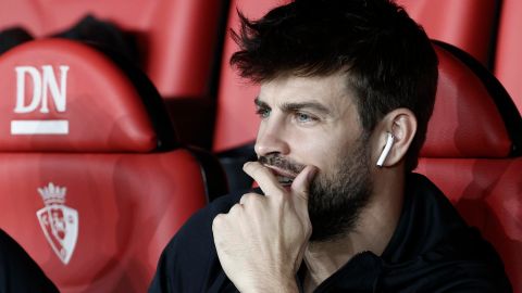 Gerard Piqué en su última convocatoria con el Barca.