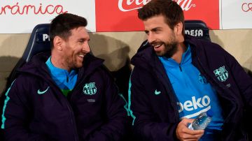 Gerard Piqué y Lionel Messi en el FC Barcelona.