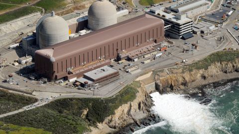 Aerial view of the Diablo Canyon Nuclear Power Plant which sits on the edge of the Pacific Ocean at Avila Beach in San Luis Obispo County, California on March 17, 2011. Some of America's nuclear power plants loom near big city populations, or perch perilously close to earthquake fault lines. Others have aged past their expiration dates but keep churning anyway. President Barack Obama has demanded that the 104 nuclear reactors at 65 sites get a second look as scientists warn that current regulatory standards don't protect the US public from the kind of atomic fallout facing quake-hit Japan. AFP PHOTO/Mark RALSTON (Photo credit should read MARK RALSTON/AFP via Getty Images)