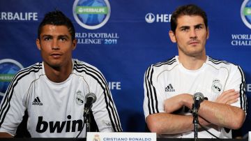 Cristiano Ronaldo e Iker Casillas en el Real Madrid en 2011.