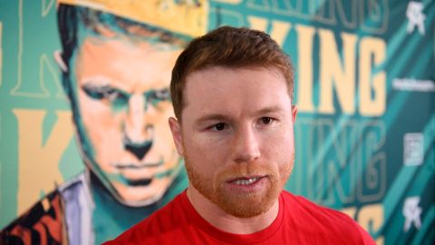 Saúl 'Canelo Álvarez durante una entrevista en San Diego, California.