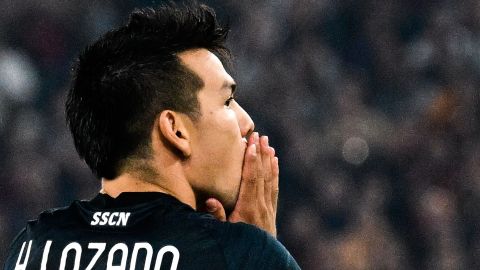 Hirving Lozano, jugador mexicano del Napoli de la Serie A.